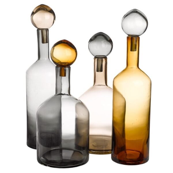 Bubbles & Bottles Set Of 4 Lustre