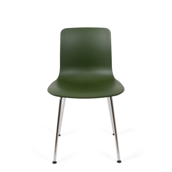 HAL RE Tube Chair in Ivy with Chrome Base