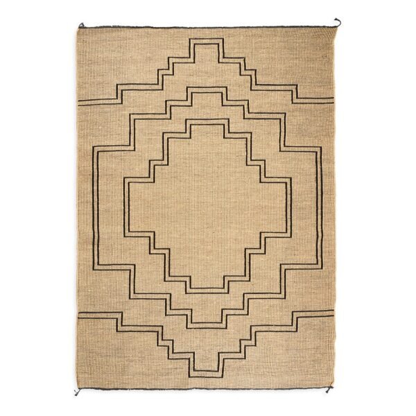 Emene Rug Natural & Black