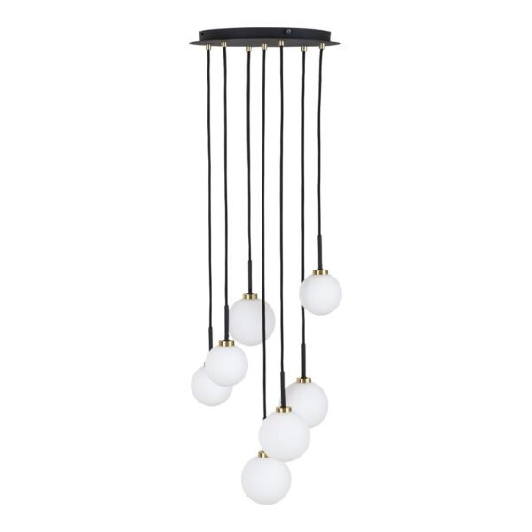 Globe Chandelier 7 Light Cluster Pendant