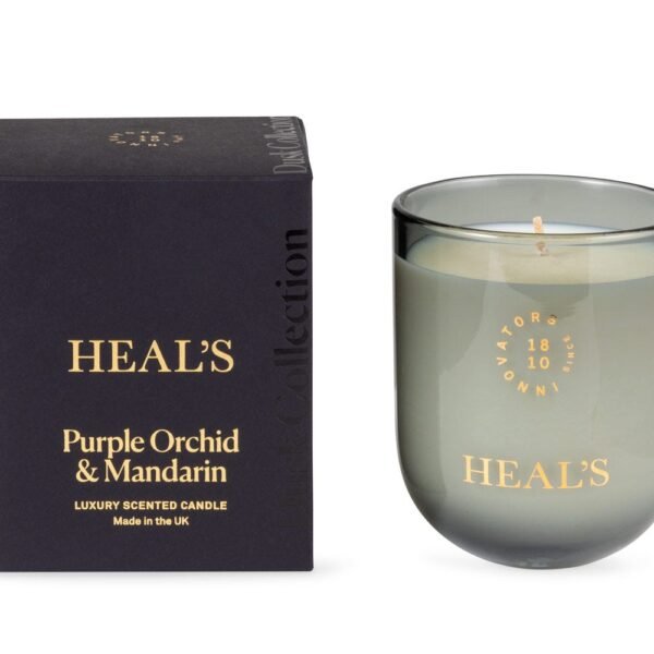 Dusk Purple Orchid & Mandarin Scented Glass Candle