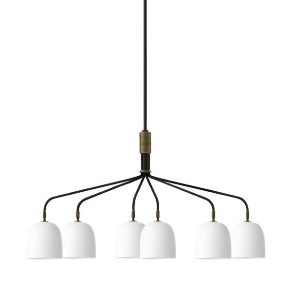 Howard Chandelier 6 Arm Bone China