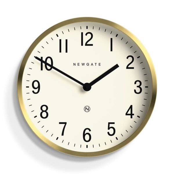 Master Edwards Wall Clock Brass