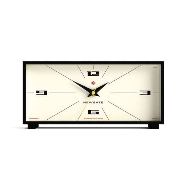 Thunderbird Mantel Clock Black & Cream