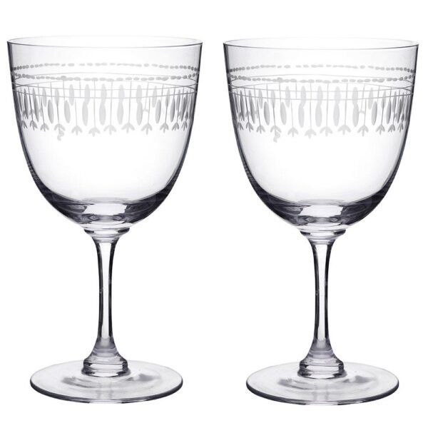 Wine Glasses Ovals Set of 2
