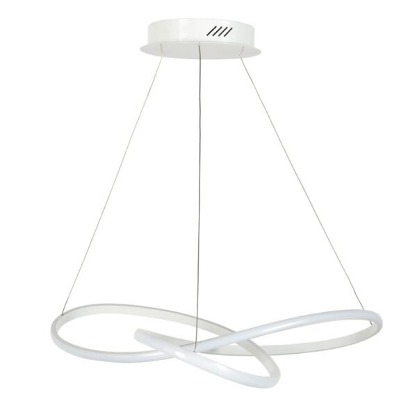 Ribbon LED Pendant Light Glossy White