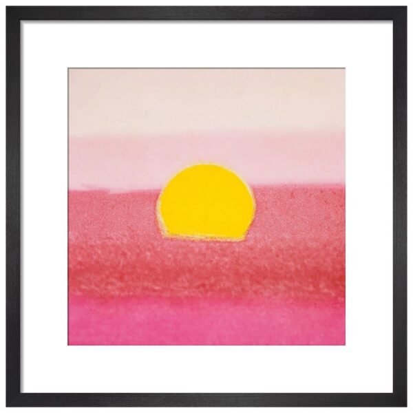 Sunset, 1972 (pink) by Andy Warhol Framed Print