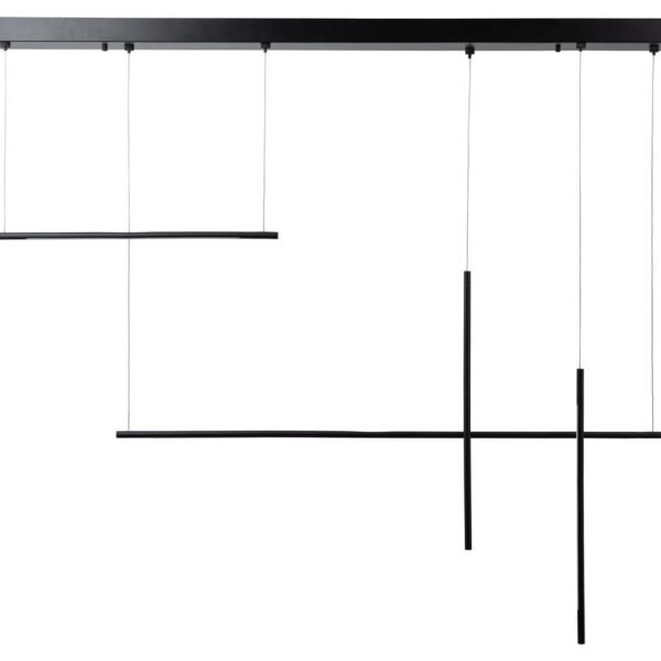 Saber LED Long Chandelier Black