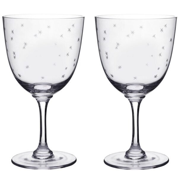 Wine Glasses Stars Set of 2